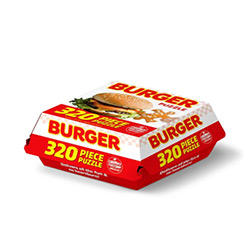 FAST FOOD SERIES 320pc PUZZLE BURGER (BURGER BOX)