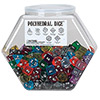 KP02329-TRANSPARENT DICE 200PC ASSORTED HEX BOWL