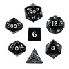 KP05855-JUMBO DICE SET 7PC BLACK