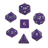 KP05857-JUMBO DICE SET 7PC PURPLE