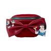 LFWDTB2945-LOUNGEFLY DISNEY SNOW WHITE BOW VELVET FANNY PACK