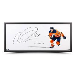 C MCDAVID AUTO OILERS PRINT FRAMED POINT OF ATTACK