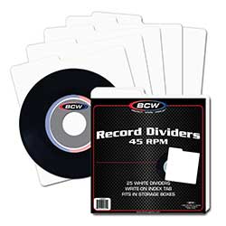 RECORD DIVIDERS 45 RPM
