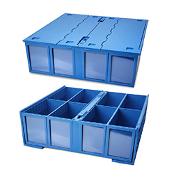 3,200ct COLLECTIBLE PLASTIC CARD BIN BLUE