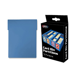 1,600 & 3,200ct COLLECT. CARD BIN PARTITIONS BLUE