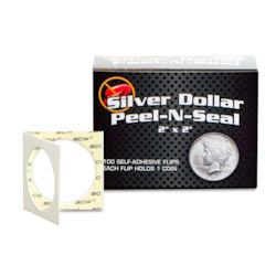 PAPER COIN FLIPS BOXED ADHESIVE DOLLAR 100ct