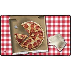 PIZZA TIME (RUBBER) PLAY MAT