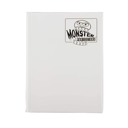 9 POCKET MONSTER BINDER WHITE W/ WHITE PAGES