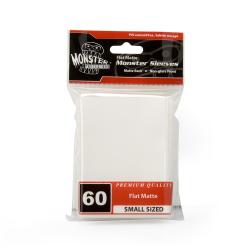 MONSTER SLEEVES YGO/SMALL FLAT MATTE WHITE 60ct