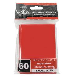MONSTER SLEEVES YGO/SMALL SUPER MATTE RED 60ct