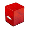 DECK BOX SATIN CUBE GLITTER RED