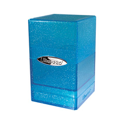 DECK BOX SATIN TOWER GLITTER BLUE