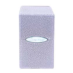 DECK BOX SATIN TOWER SPECIALTY IVORY CRACKLE