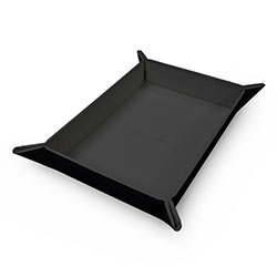 DICE ROLLING TRAY FOLDABLE MAGNETIC BLACK