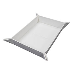 DICE ROLLING TRAY FOLDABLE MAGNETIC WHITE
