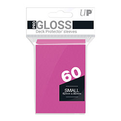 YGO/SMALL SIZE GLOSS PINK (BRIGHT) DECK PROTECTOR