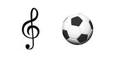 Music Frames and Soccer