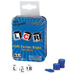 L-C-R DICE GAME (BLUE TIN)