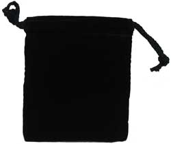 KP04159-DICE BAG CLOTH 4'' X 5'' BLACK