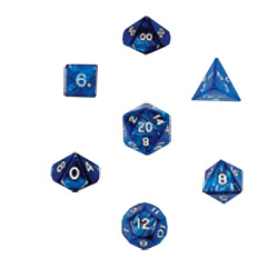 KP09938-PEARLIZED DICE 10PC SET NAVY