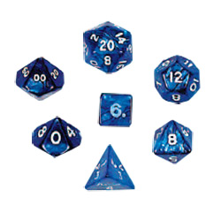 KP10076-PEARLIZED DICE 10PC SET NAVY