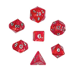 KP10078-PEARLIZED DICE 10PC SET RED