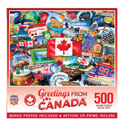 MPC3231401-GREETINGS FROM CANADA 500PC PUZZLE