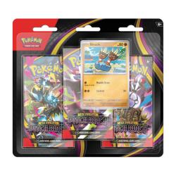 POME05B3PK-POKEMON ME05 PITCH BLACK 3-PACK BLISTER