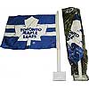 SACFSTML-CAR FLAG DOUBLE SIDED THICK MAPLE LEAFS