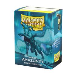 UATDS11062-DRAGON SHIELD MATTE AMAZONITE 100CT