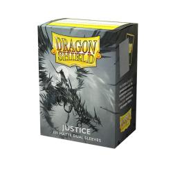 UATDS15061-DRAGON SHIELD MATTE DUAL SILVER JUSTICE 100CT