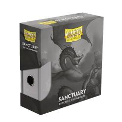 UATDS33602-DRAGON SHIELD SANCTUARY SLIPCASE 2-RING BINDER WHT