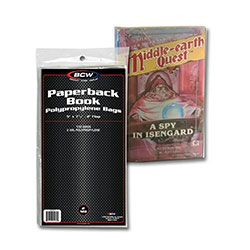 UBCWBBMM1-BAGS BCW PAPERBACK BOOK 5 X 7 3/8
