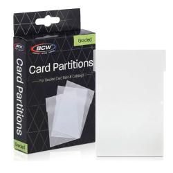 UBCWCCPGCLE-GRADED CARD BIN PARTITIONS CLEAR