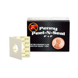 UBCWPS2PEN100-PAPER COIN FLIPS BOXED ADHESIVE PENNY 100CT