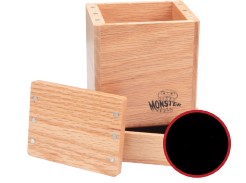 UMBMONDBRDOAKDC-DECK BOX WOOD SINGLE RED OAK W/ DICE TRAY