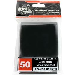 MONSTER SLEEVES STANDARD SUPER MATTE BLACK 50ct