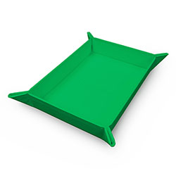 DICE ROLLING TRAY FOLDABLE MAGNETIC GREEN