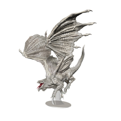 WKDD96020-D&D ICONS ADULT WHITE DRAGON PREMIUM FIG