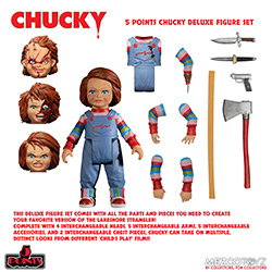 YMZ18112-5 POINTS CHUCKY DELUXE FIGURE SET
