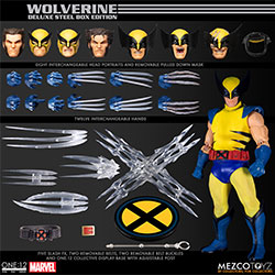 YMZ76536-ONE:12 FIG WOLVERINE DELUXE STEEL BOOK EDITION
