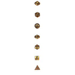 KP12234-OLYMPIC DICE 7PC SET GOLD