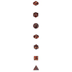 KP12240-OLYMPIC DICE 7PC SET BRONZE