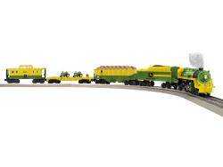 LIO2423070-JOHN DEERE STEAM FREIGHT R2R O-GAUGE TRAIN SET