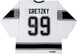 UDAHWG82148-W GRETZKY AUTO KINGS JERSEY WHITE