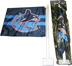 SACFSVC-CAR FLAG 2 SIDE CANUCKS