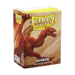 UATDS11059-DRAGON SHIELD MATTE AMBER ORANGE 100CT