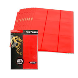 UBCWPRO18SRED-PAGES 18 POCKET SIDELOAD RED 10 PACK