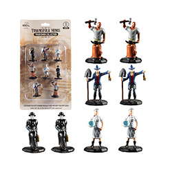 UMBMONMAMPT-MONSTER MINIATURE FIGURE SET PAINTED TRADESMEN 8PK