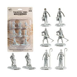 UMBMONMAMUF-MONSTER MINI FIGURE SET UNPAINTED FIELDWORKER 8PK